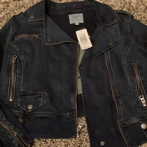 Torrid denim biker jacket- size 1